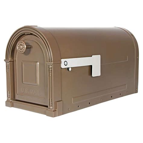 gibralter metal mail box bronze color|Gibraltar Mailboxes Garrison Large Capacity .